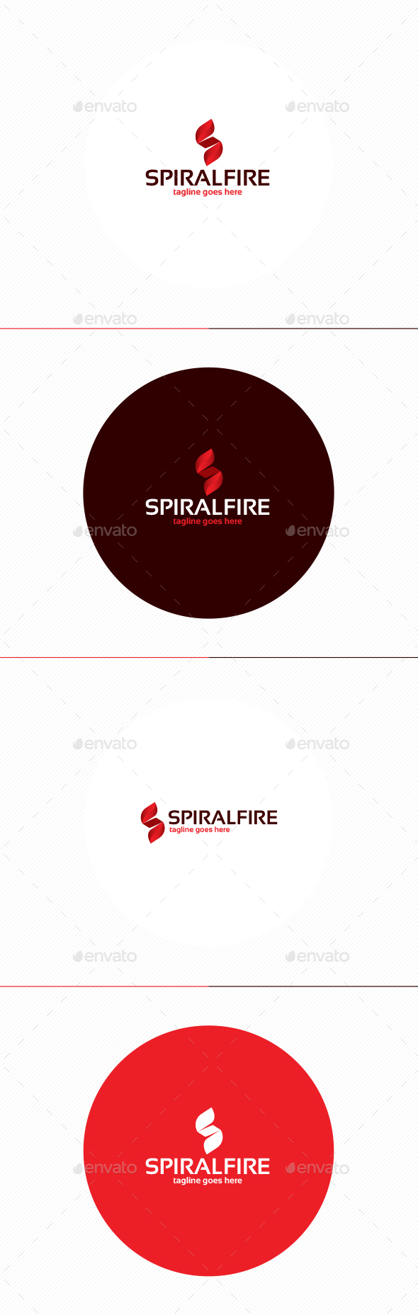 Spiral Fire Logo • Letter S