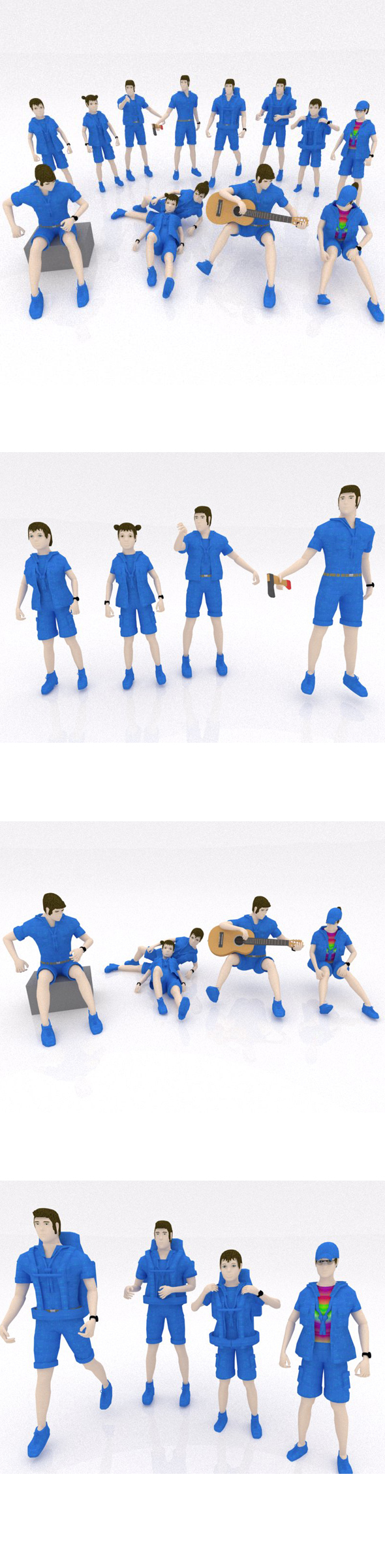 3DOcean Low Poly Scout team 13988988 3DOcean Low Poly Scout team 13988988