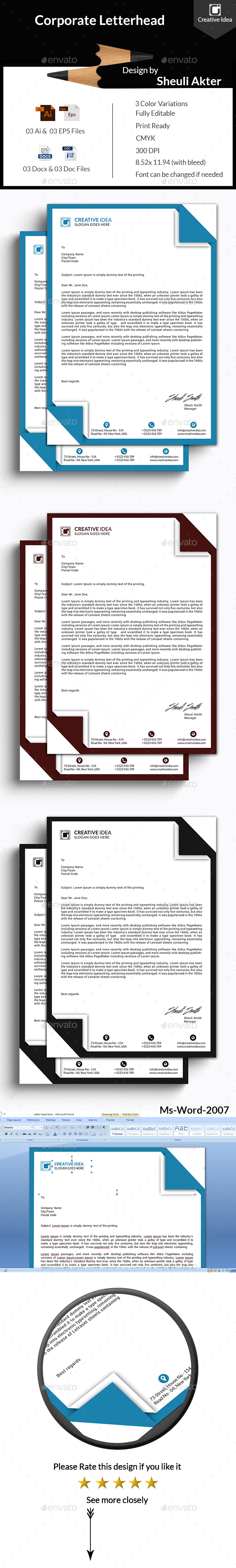 Graphicriver Corporate Letterhead 13990119