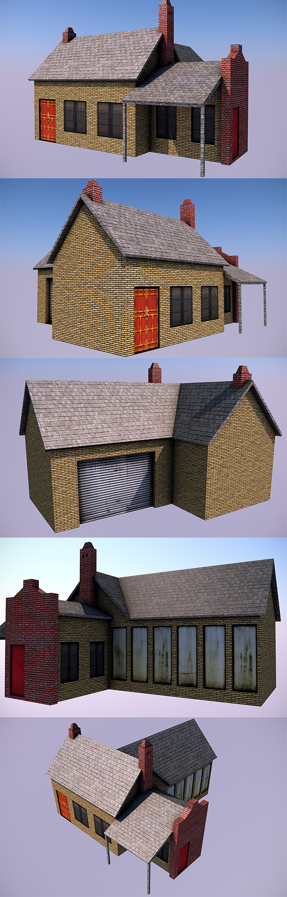 Low Poly House 2 - 3DOcean Item for Sale