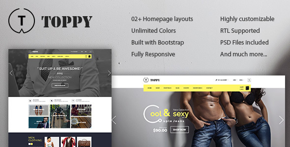 Toppy - Multipurpose Responsive Prestashop Theme