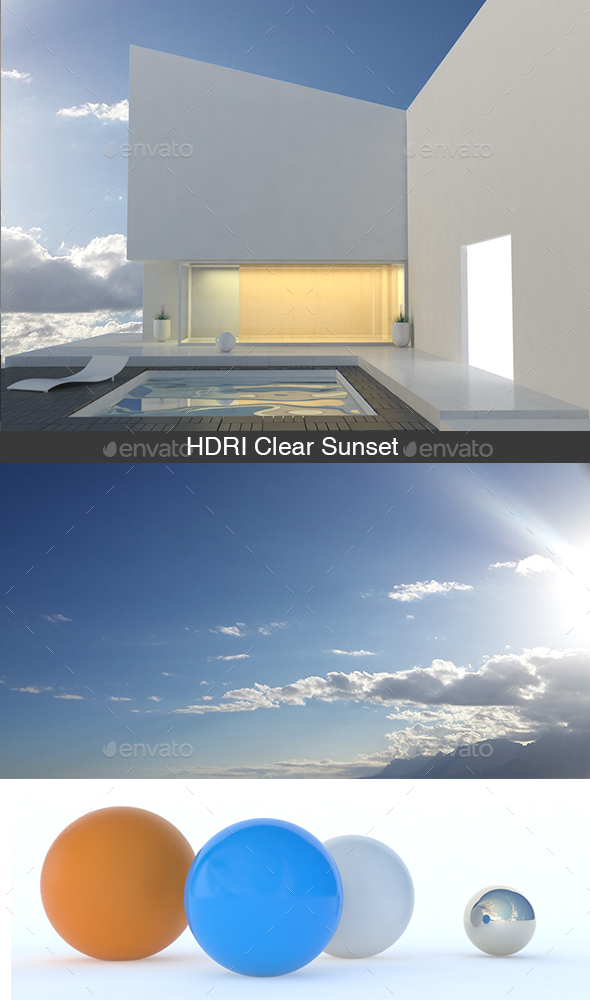3DOcean HDRI Clear Sunset 14020025