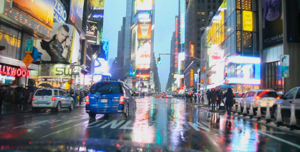 Times Square Rain HD Times Square Rain HD