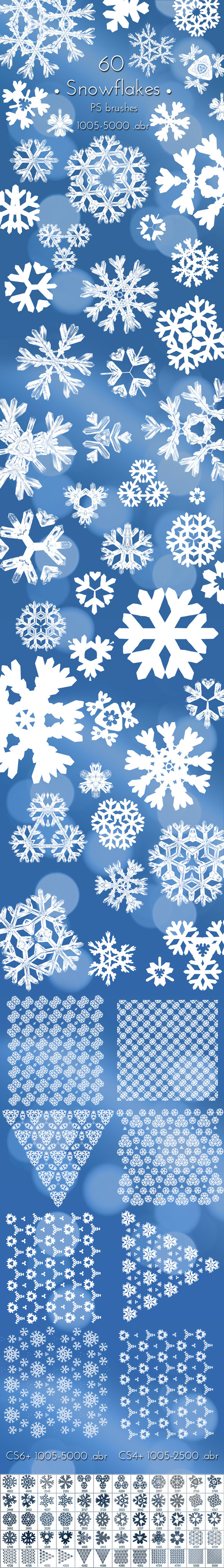 Graphicriver Christmas Snowflakes Brushes 14024625