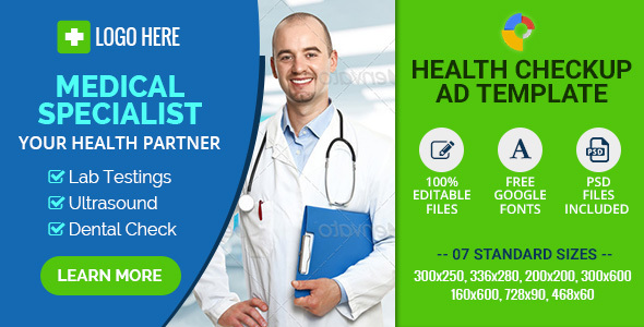 GWD | Medical Health Checkup Banners - 7 Sizes