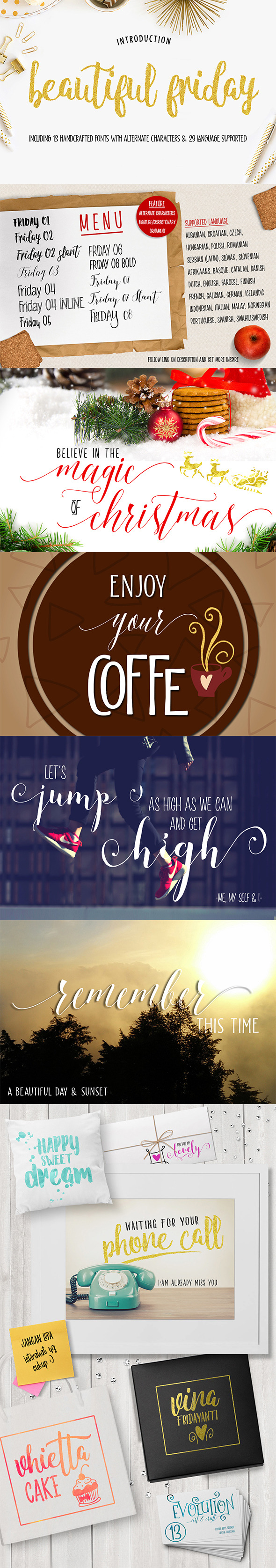 Graphicriver Beautiful Friday (13 Fonts) 13953573