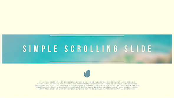 Simple Scrolling Slide Corporate After Effects Templates F5 Design Com Scrolling Text After Effects Template