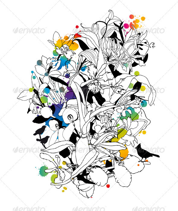 Abstract Floral Background Abstract Floral Background