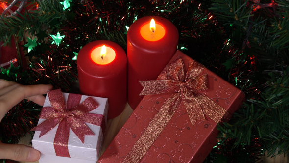 Christmas Gifts And Candles