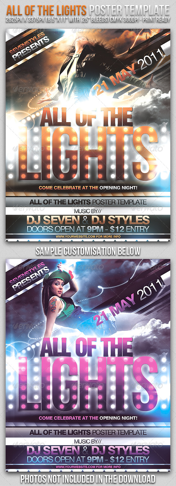 Lights Poster Flyer Template Lights Poster Flyer Template