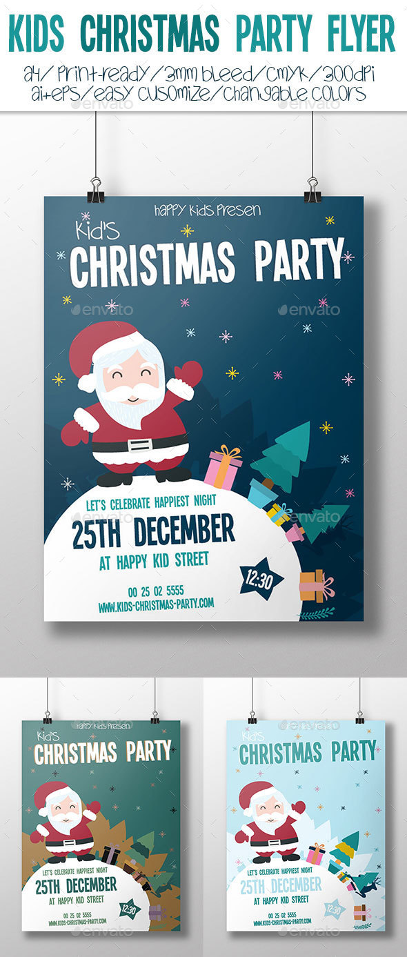 Kids Christmas Party Flyer