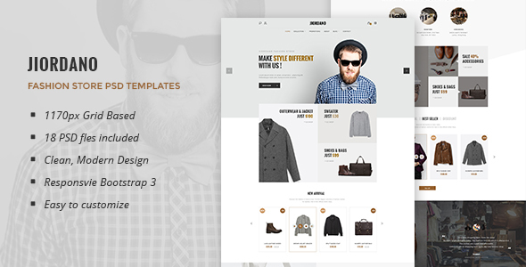 Jiordano - Multipurpose eCommerce PSD Template