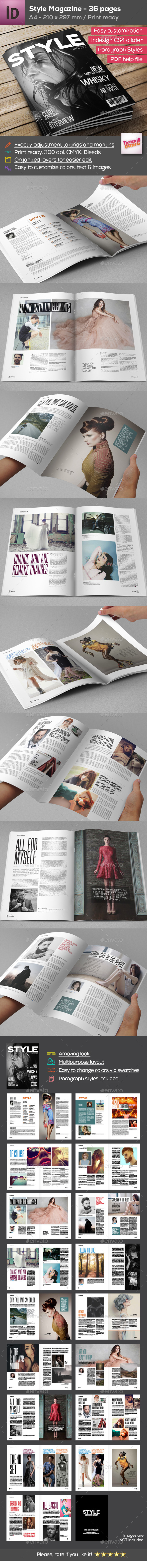 Graphicriver Style Magazine A4 - 36 Pages 14059740