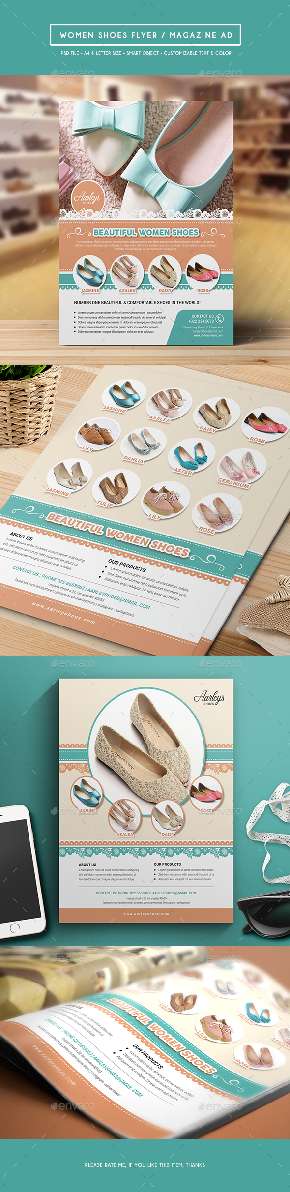 Graphicriver Women Shoes Flyer / Magazine Ad 14061113