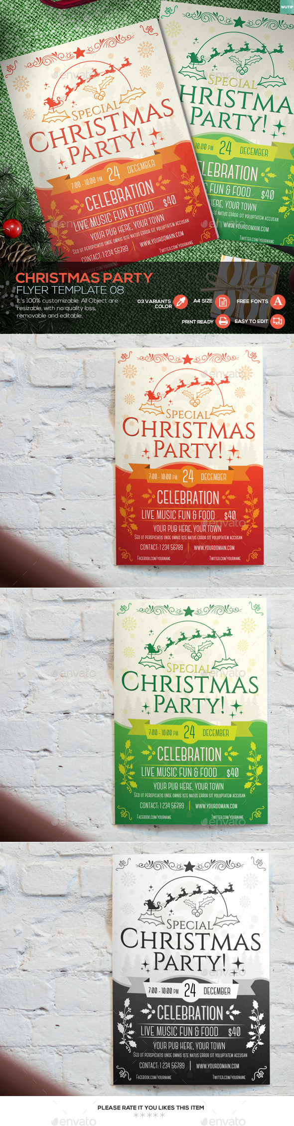 Christmas Party - Flyer Template 08