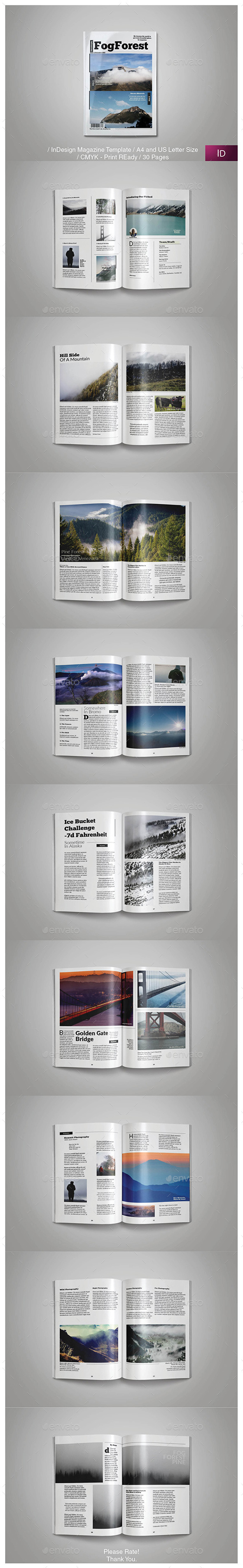 Graphicriver FogForest Magazine Template 13981773