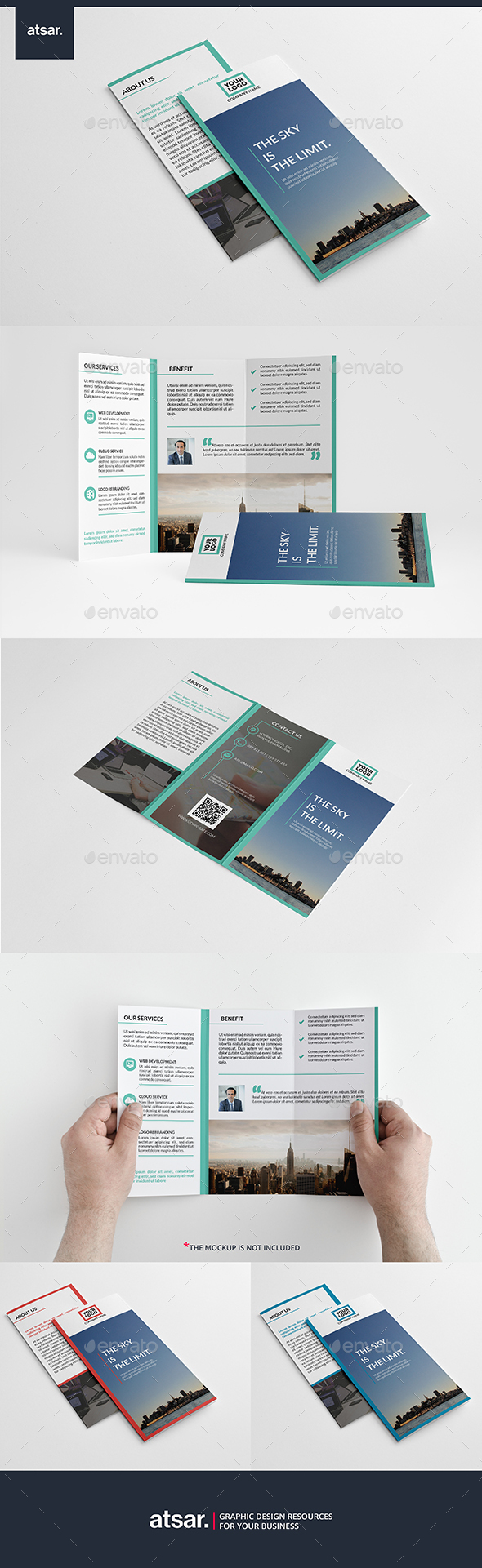 Graphicriver Cleanio Trifold Brochure 14065068