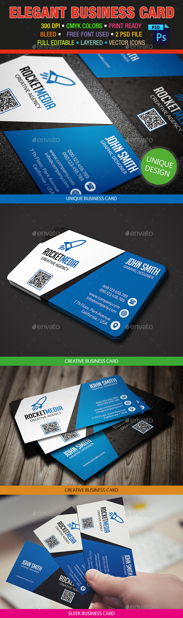 Graphicriver Elegant Business Card 379 13985480