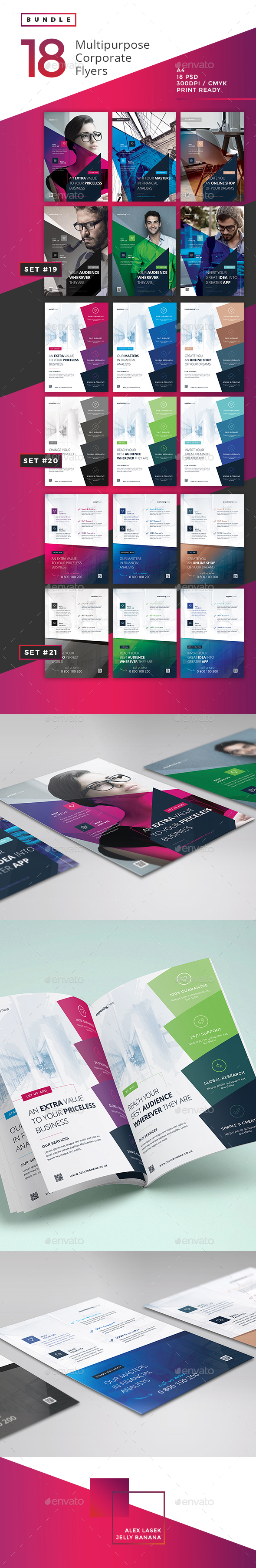 Graphicriver Corporate Flyer Bundle 7 - 18PSD 14066380