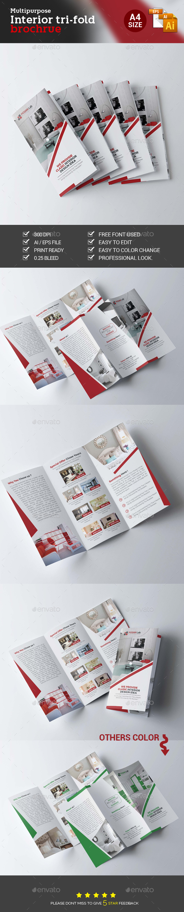 Graphicriver Interior Trifold Brochure 14067504