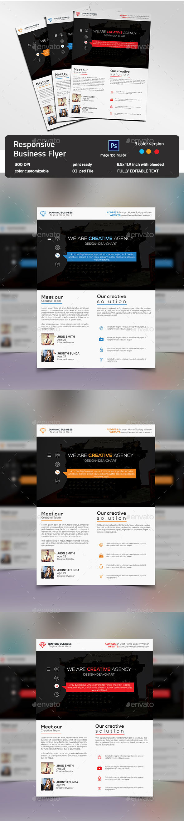 Graphicriver Responsive Business Flyer 14067661