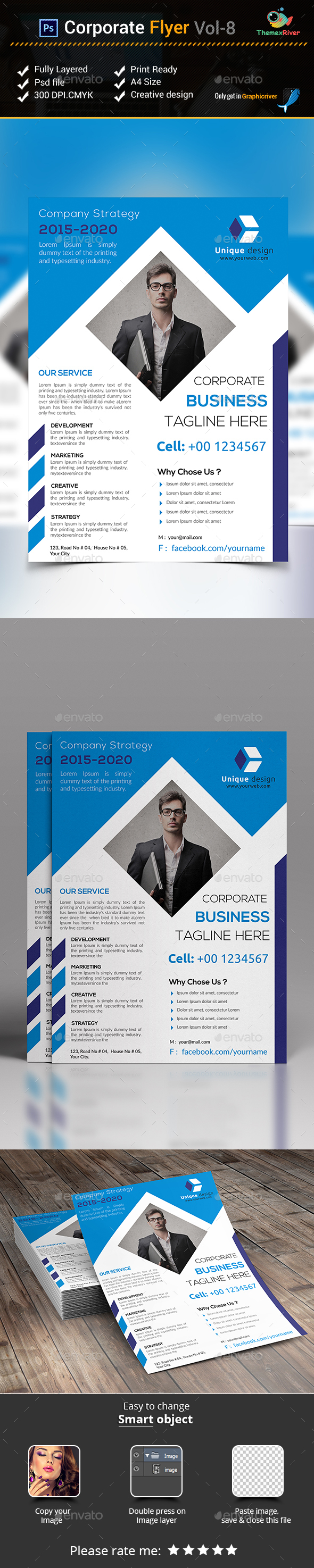 Graphicriver Corporate Flyer Vol- 8 14067708