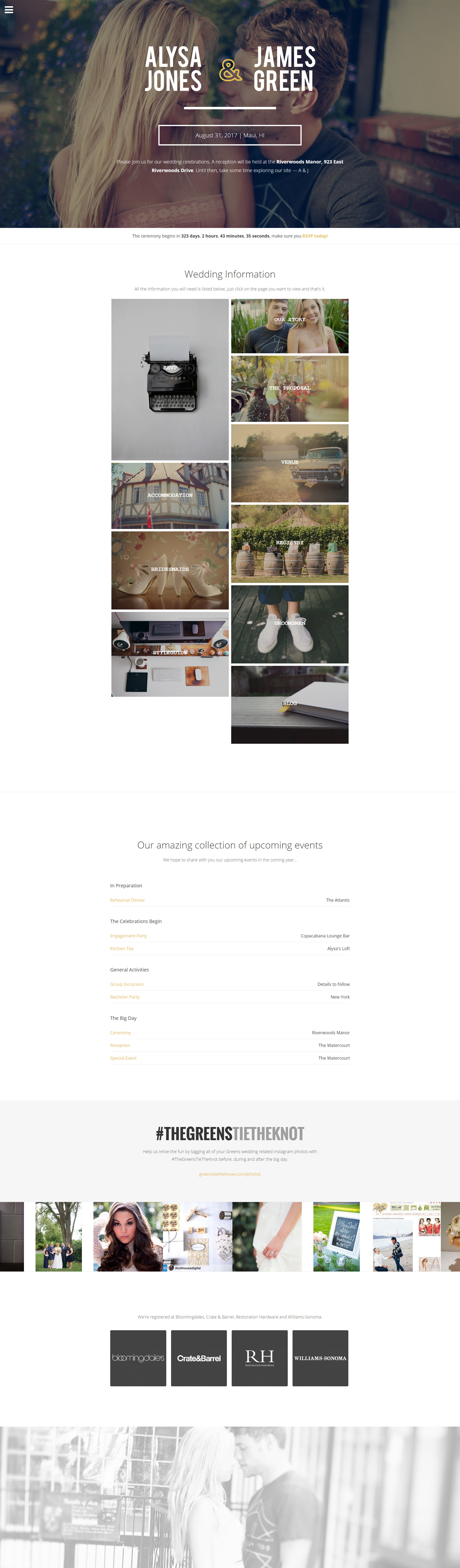 Cherished - Responsive Wedding Wordpress Theme