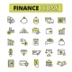 Finance Icons Set Line