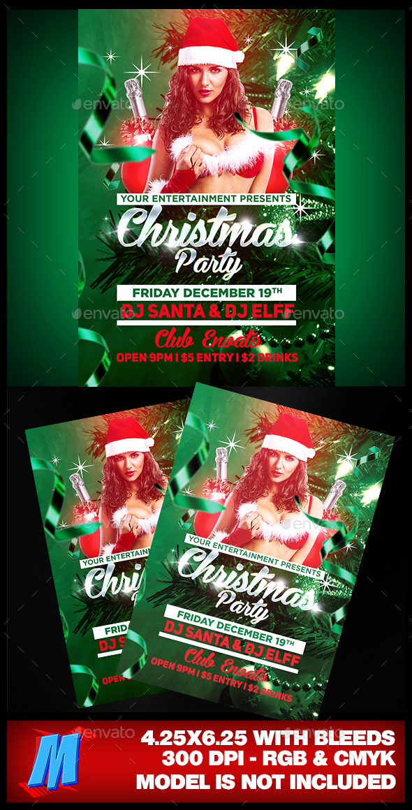 Christmas Party Flyer Template