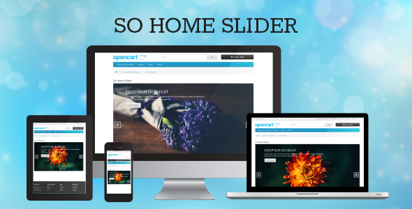 SO Home Slider - Responsive OpenCart Module