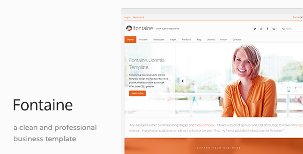 Fontaine - Clean Business HTML Template