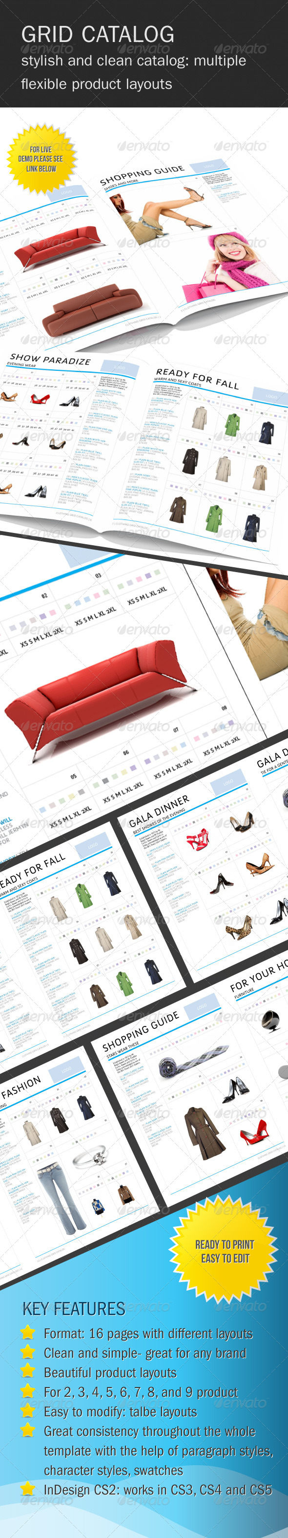 Clean Grid Clothing Catalog - Catalogs Brochures