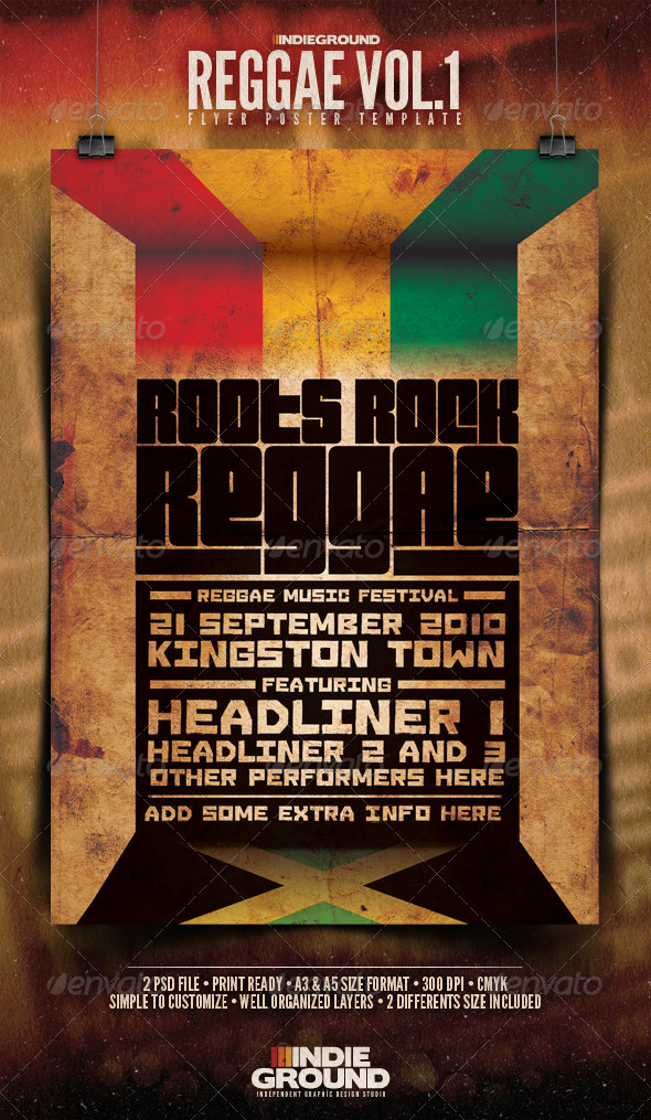 Reggae Poster & Flyer GraphicRiver