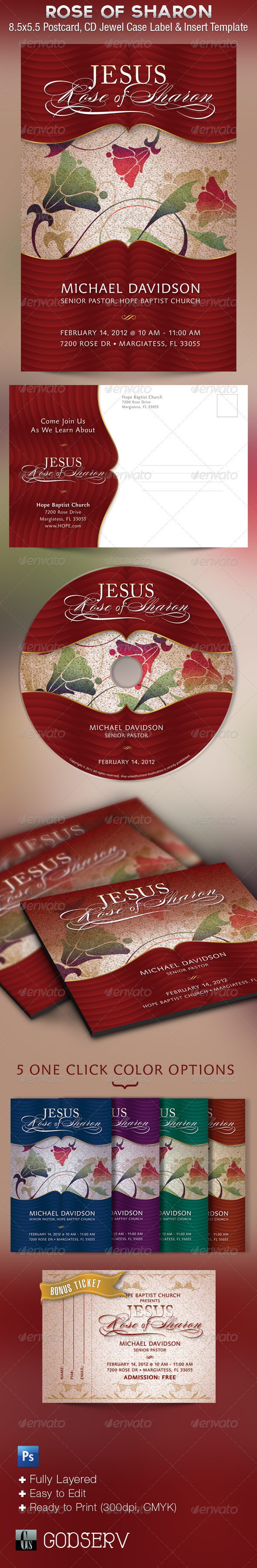 Jesus Church Flyer CD Template