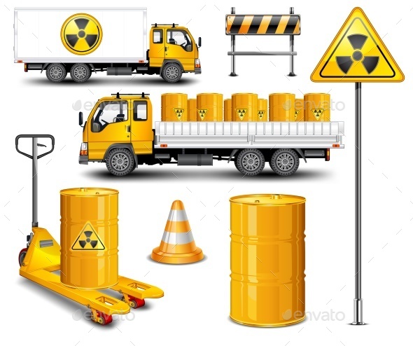 Graphicriver Transport with Radioactive Waste 14121166