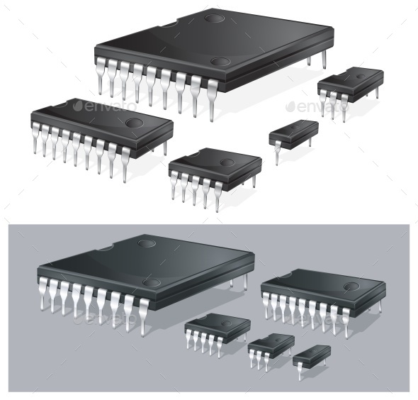 Graphicriver Computer Chips 14121184