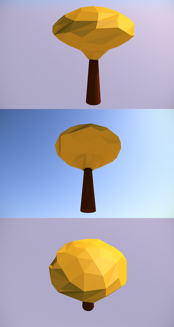 Low Poly Tree - 3DOcean Item for Sale