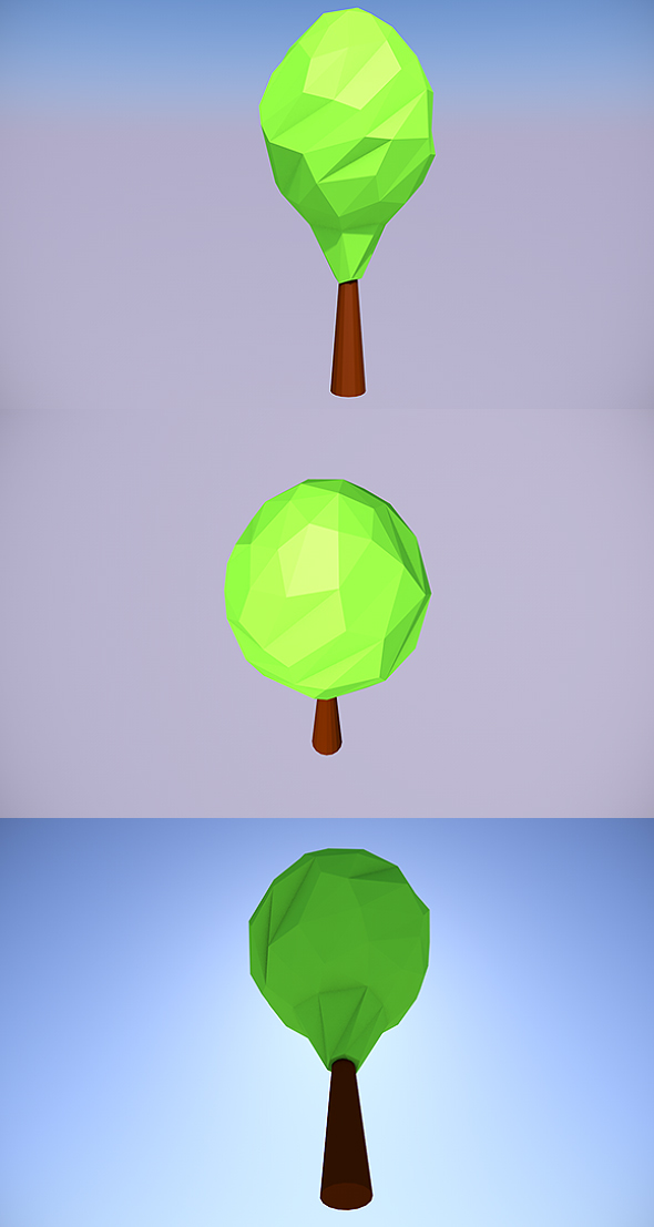 Low Poly Tree - 2 - 3DOcean Item for Sale