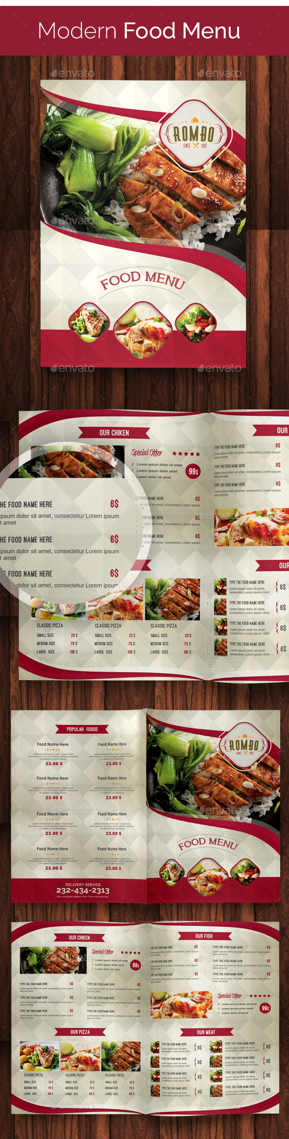 Modern Food Menu 02