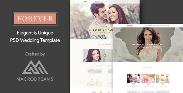 Forever | Wedding PSD Template