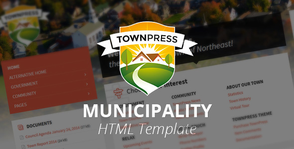 TownPress - Municipality HTML Template