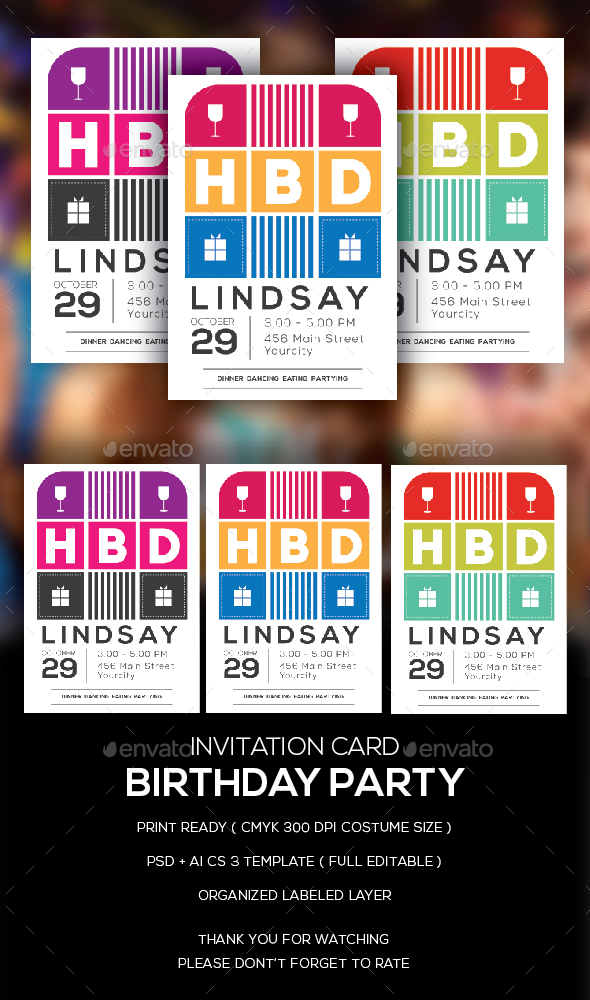 Birthday Invitation Card