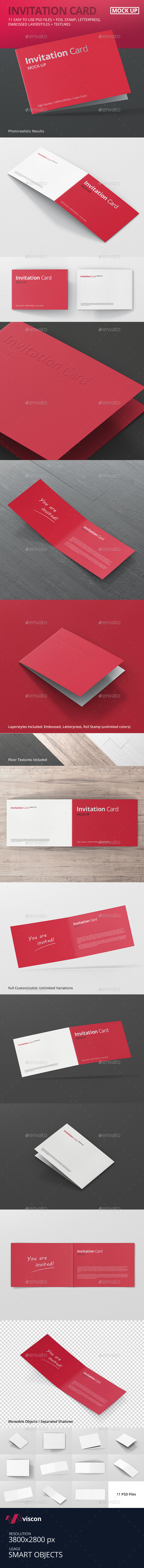 Invitation Card Mock-Up