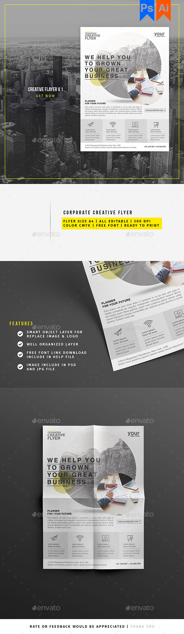 Graphicriver Corporate Creative Flyer 14062860