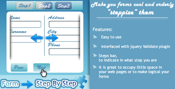 "Steppize" Form Step By Step - CodeCanyon Item for Sale