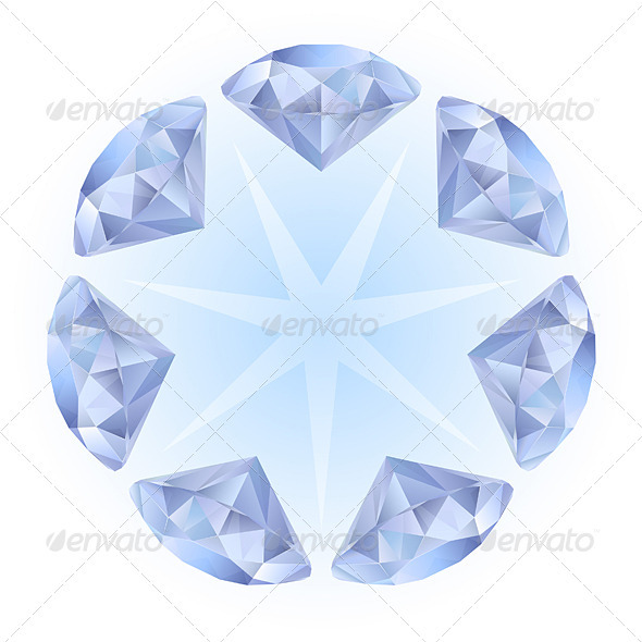 Realistic diamonds pattern Realistic diamonds pattern