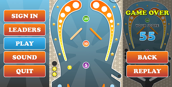 Pinball with AdMob and Leaderboard
