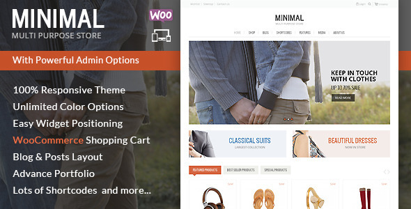 Minimal Multi Purpose - WooCommerce Theme