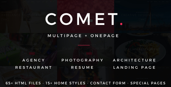 Comet - Creative Multi-Purpose HTML Template