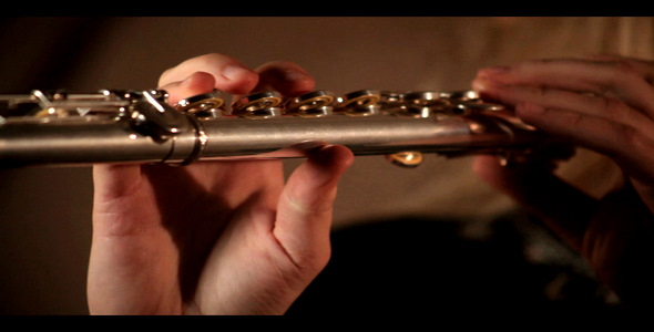 Flute Playing Close Up Flute Playing Close Up
